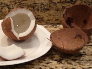 how to open a coconut