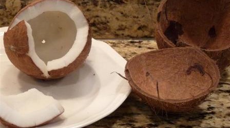 how to open a coconut
